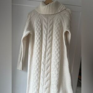 Banana republic ivory sweater dress